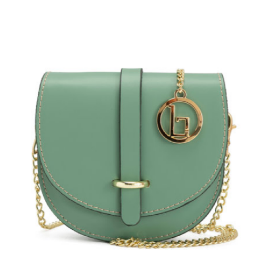 Lia Biassoni Geantă crossbody de piele cu baretă detașabilă din lanț Fiora