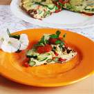  Omleta cu zucchini, sparanghel si ardei 