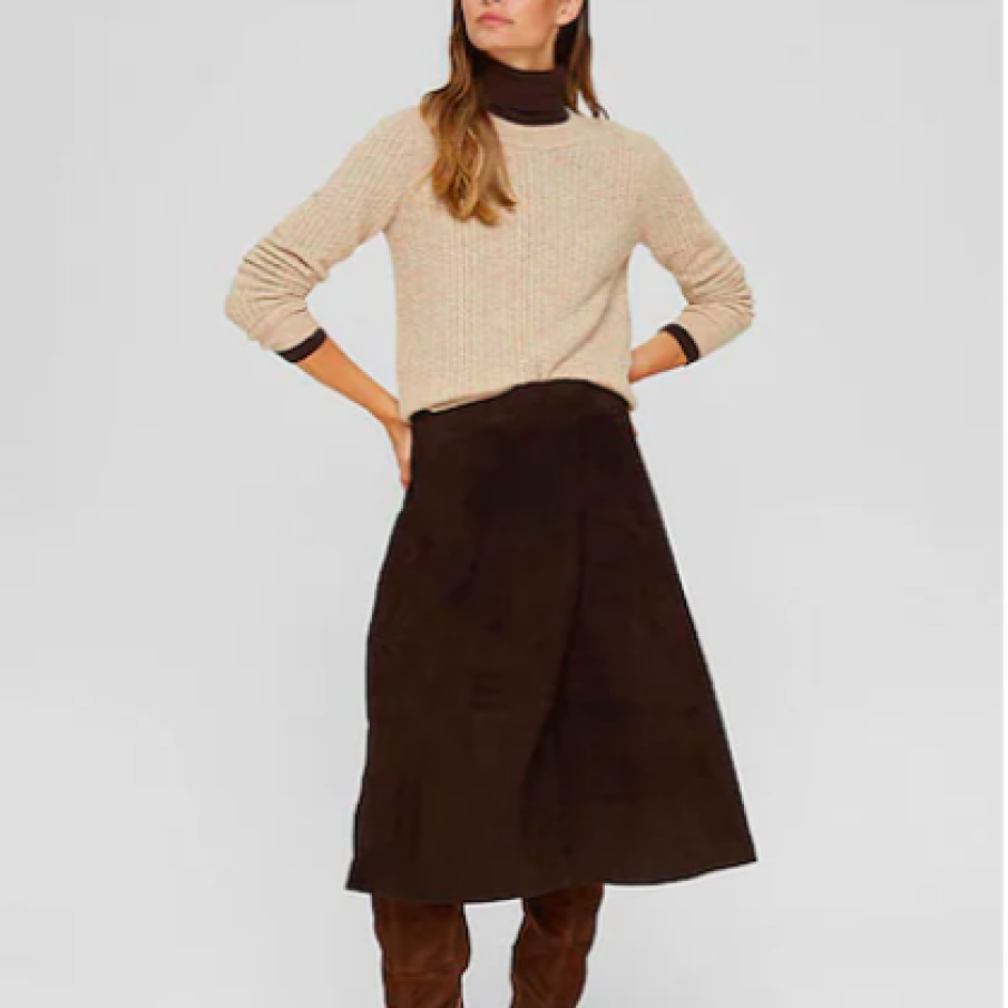 Esprit Pulover din amestec de lână cu model torsade