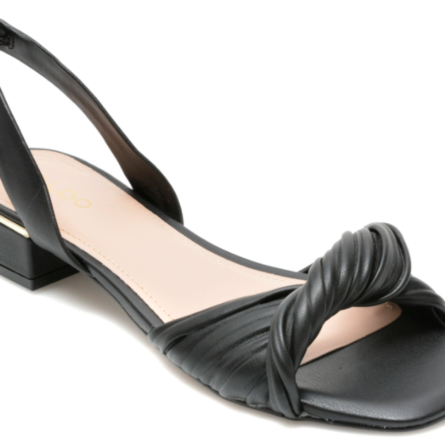 Sandale ALDO negre, din piele ecologică