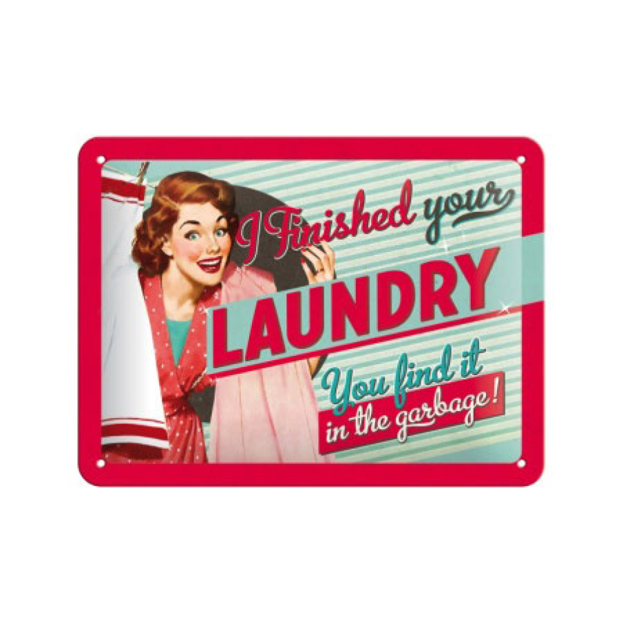Placuta metalica Laundry