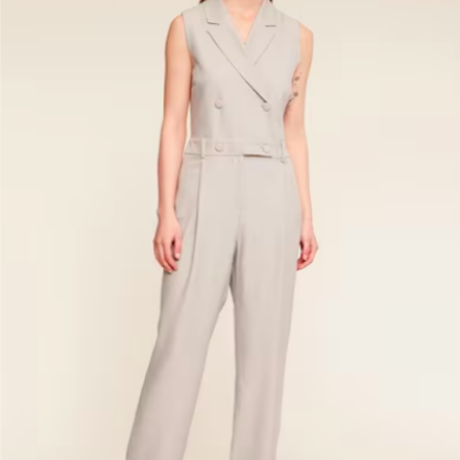 Motivi Salopetă lungă cu revere decupate