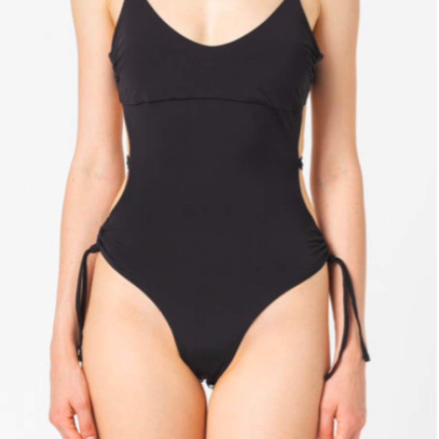 Guess Costum de baie întreg cu șnur lateral