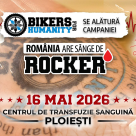 Sâmbătă, 16 mai, Bikers For Humanity vă invită la acțiunea anuală de donare de sânge!