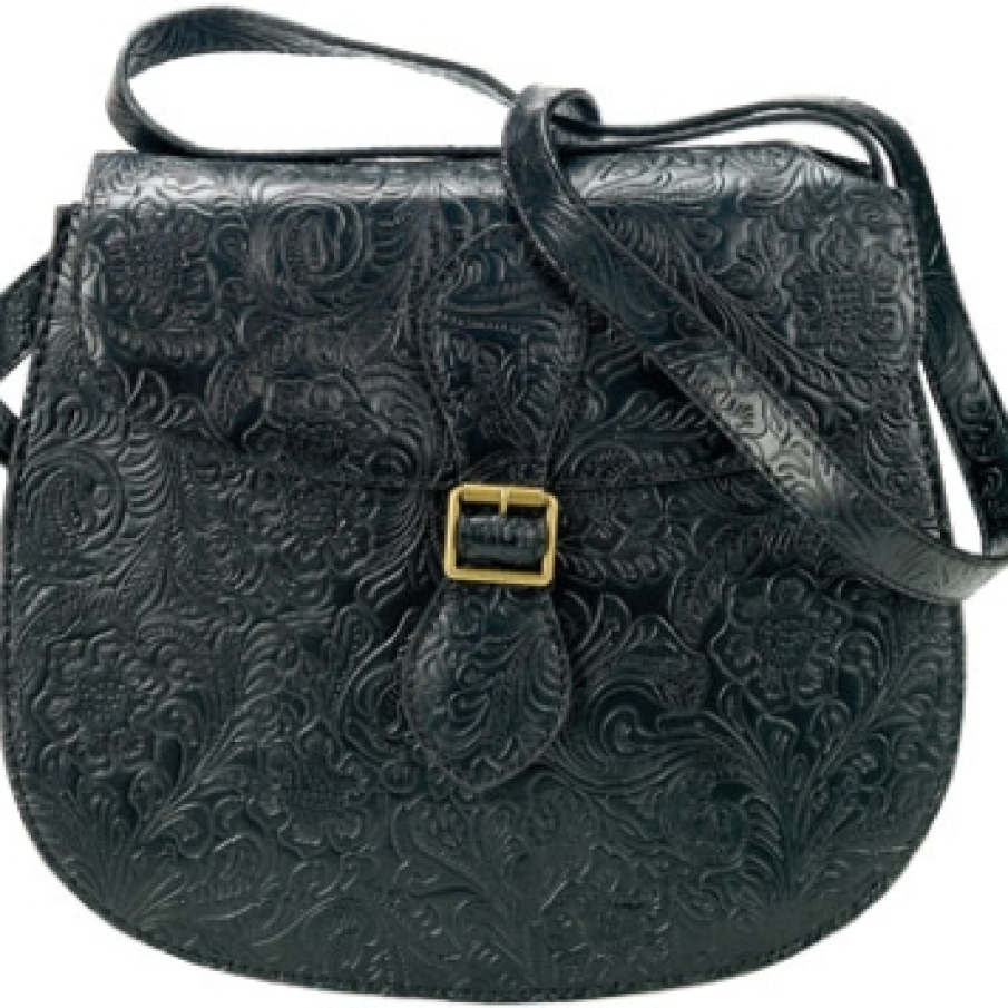 Geanta cu motive florale imprimate 