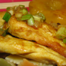 Piept de pui cu piersici 