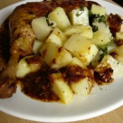 Pulpe de pui cu cartofi natur 