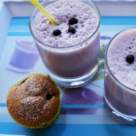  Bautura delicioasa de vara: Milkshake cu afine si capsuni 