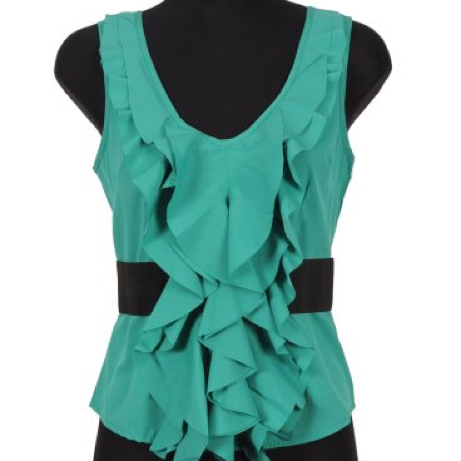Bluza verde cu decolteu anchior