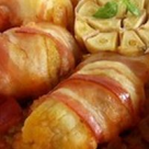 Conopida cu bacon in sos de ardei