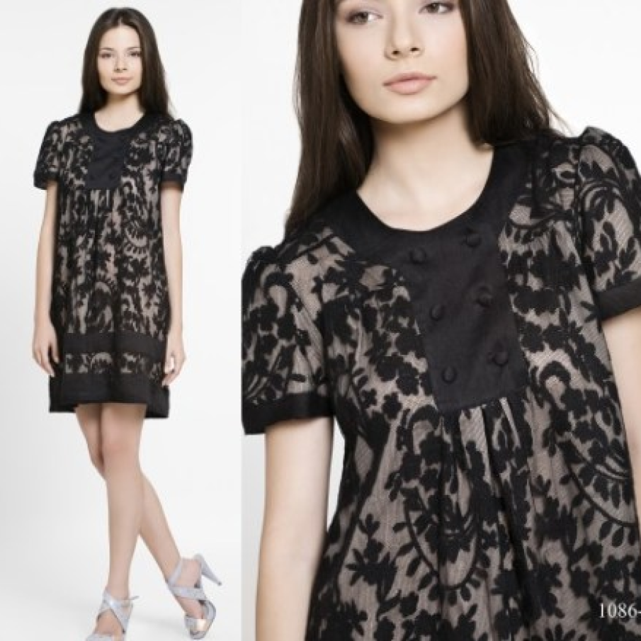 Tulle brodat cu fir de bumbac