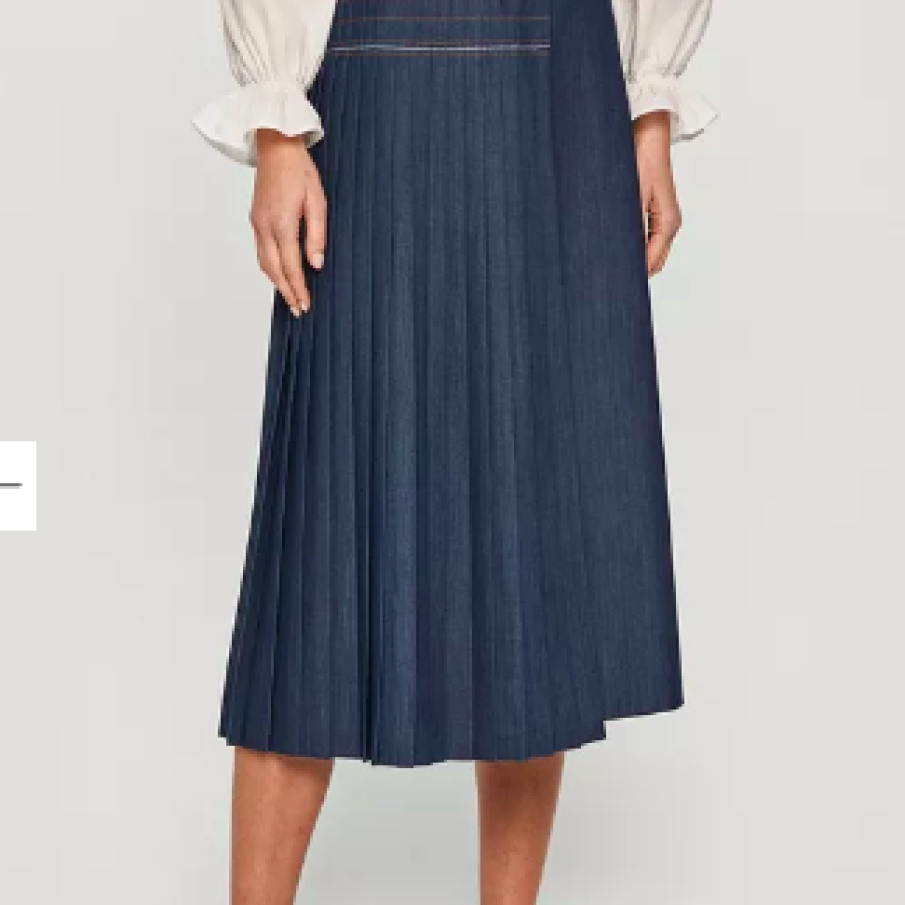 Beatrice B - Fustă midi denim model șic