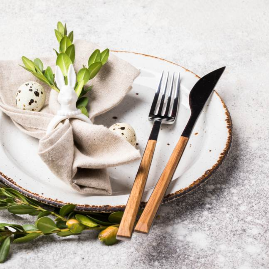 Inel de prindere a servetului in forma de iepuras