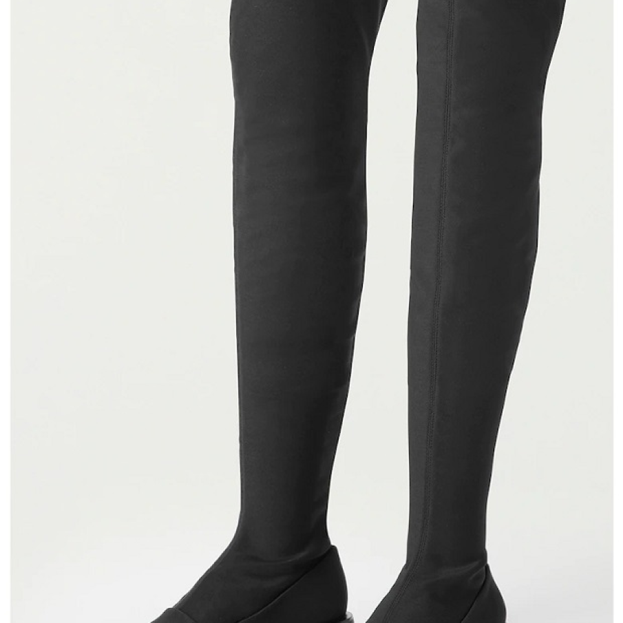 Cizme înalte peste genunchi by Vagabond Shoemakers cu toc scurt, pătrat și vârful pătrățos