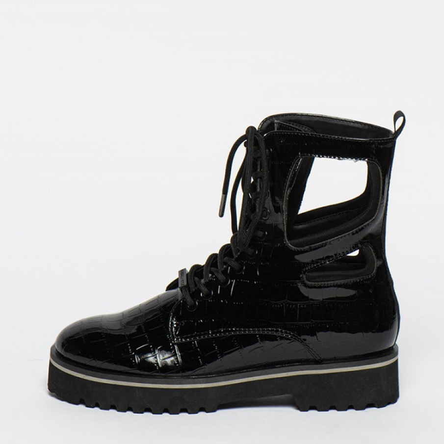 Ghete din piele ecologică cu decupaje Langmore