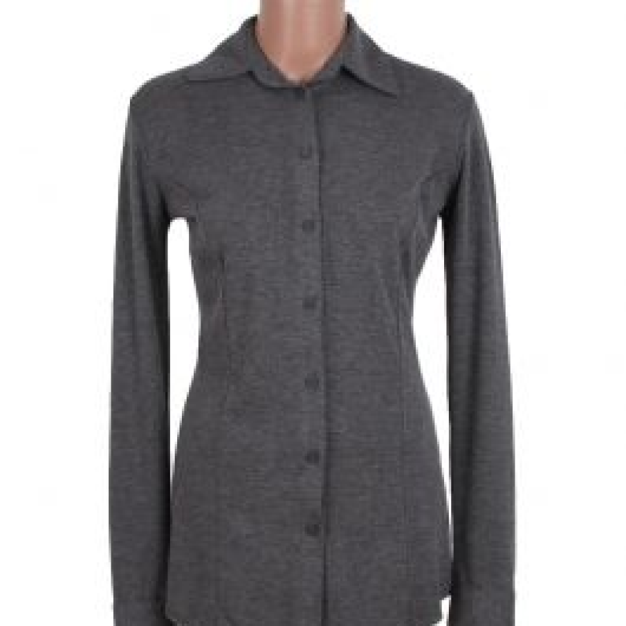 Camasa Zasha office gri din tricot subtire