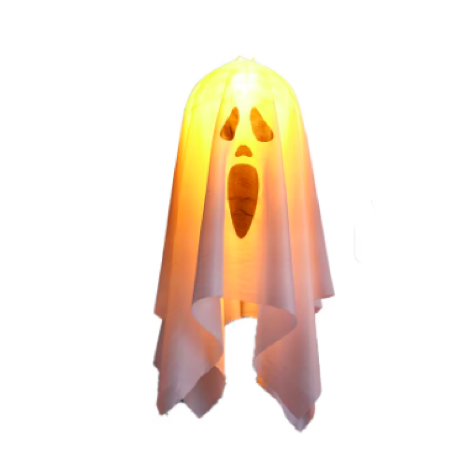 Decorațiune Halloween, Fantomă, LED, Alb
