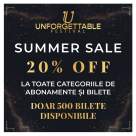 Unforgettable Festival lansează SUMMER SALE: 20% reducere la bilete. Doar 500 disponibile!