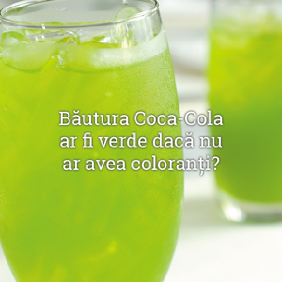 Coca Cola este o bautura verde.