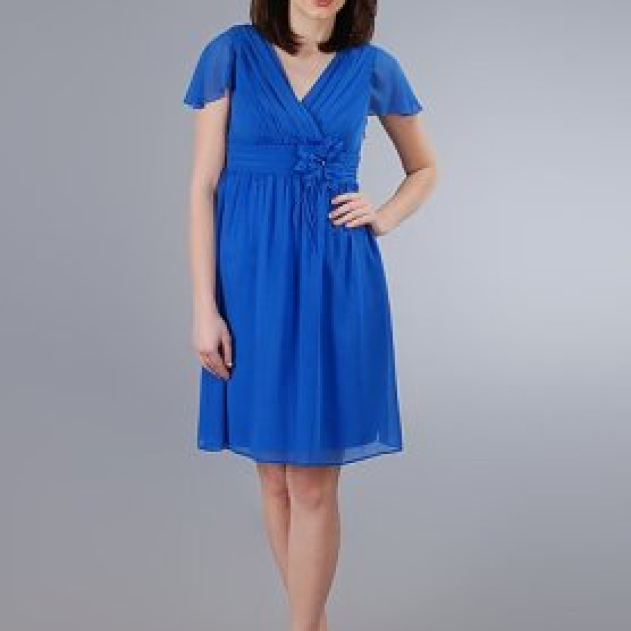 Rochie albastra din voal