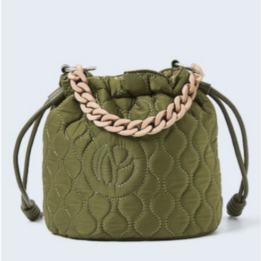 Pepe Jeans London Geantă bucket mini cu aspect matlasat