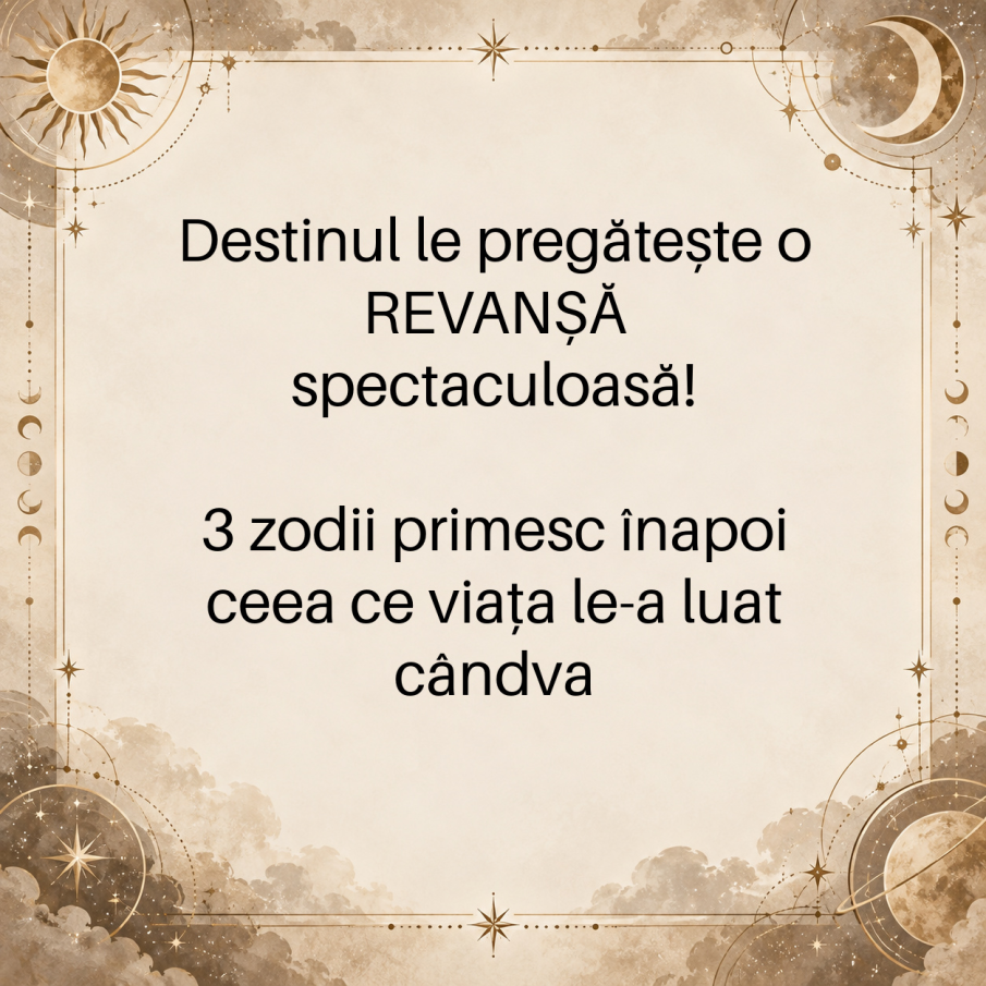 Destinul le pregătește o REVANȘĂ spectaculoasă! 3 zodii primesc înapoi ceea ce viața le-a luat cândva