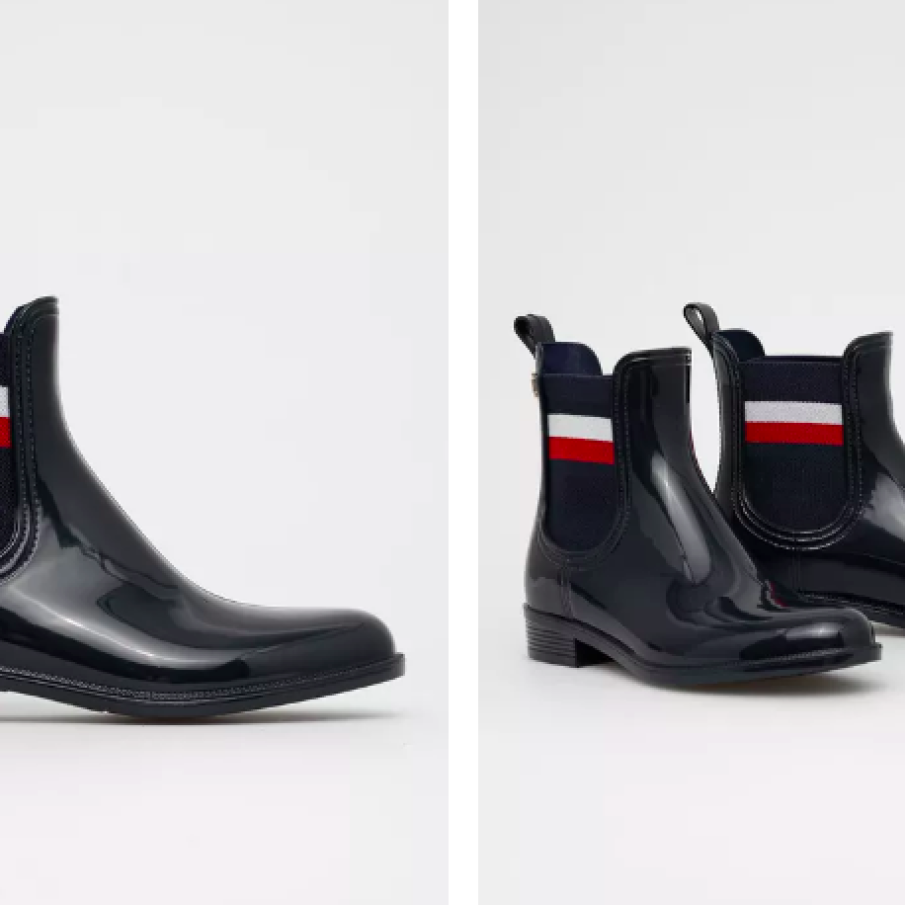 Tommy Hilfiger - ghete negre de ploaie