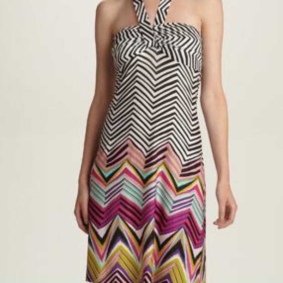 Rochie cu imprimeu in dungi