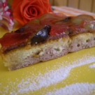 Tarta cu gem si fructe