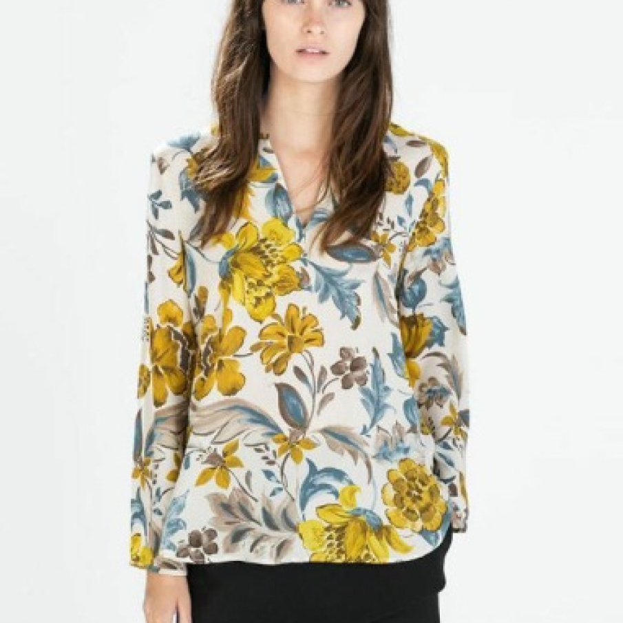 Bluza Florala Stil Camasa