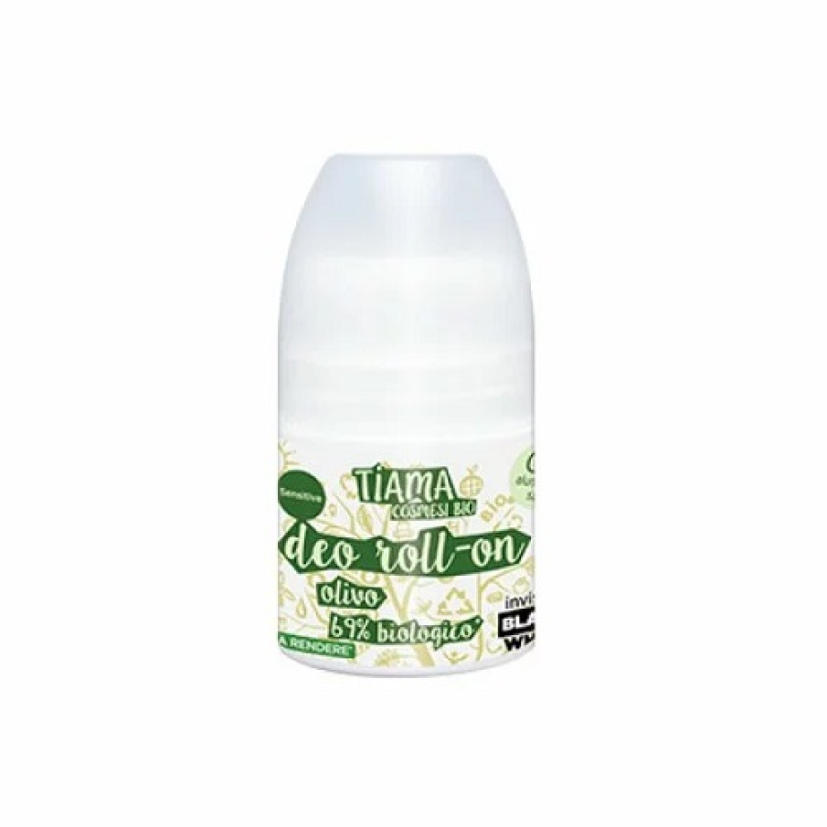 Deodorant roll-on cu extract de măslin de la Tiama. Este potrivit pentru toate tipurile de piele. Dă o senzație de prospețime pielii, respectând PH-ul natural al acesteia