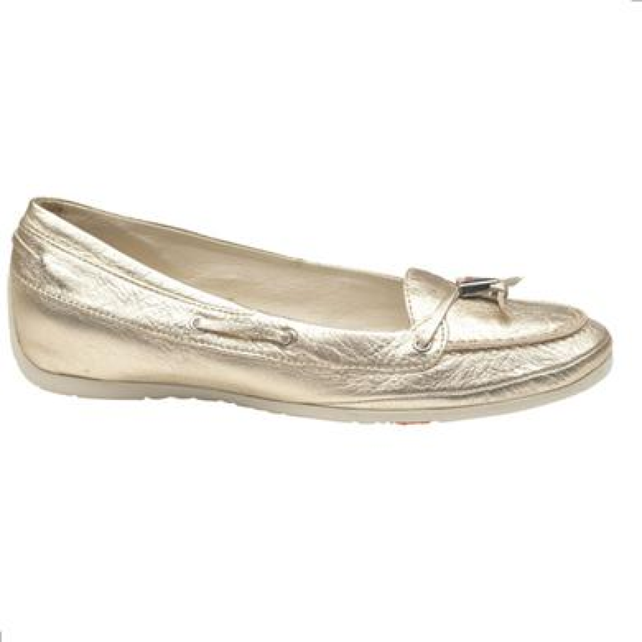 Balerini Bata galbeni din piele naturala