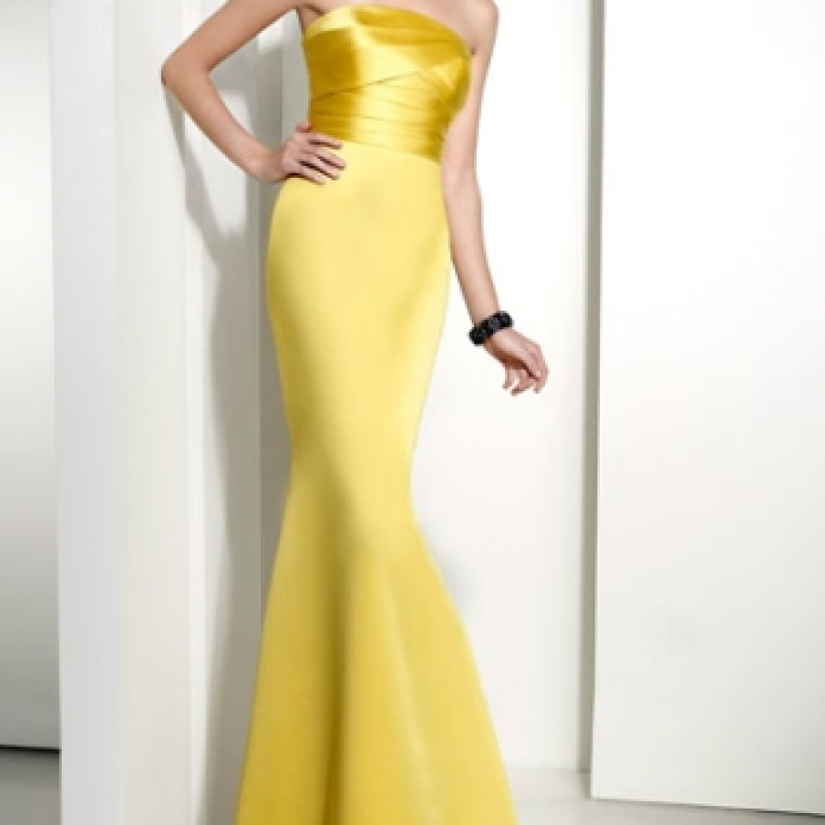 Rochie de seara galbena