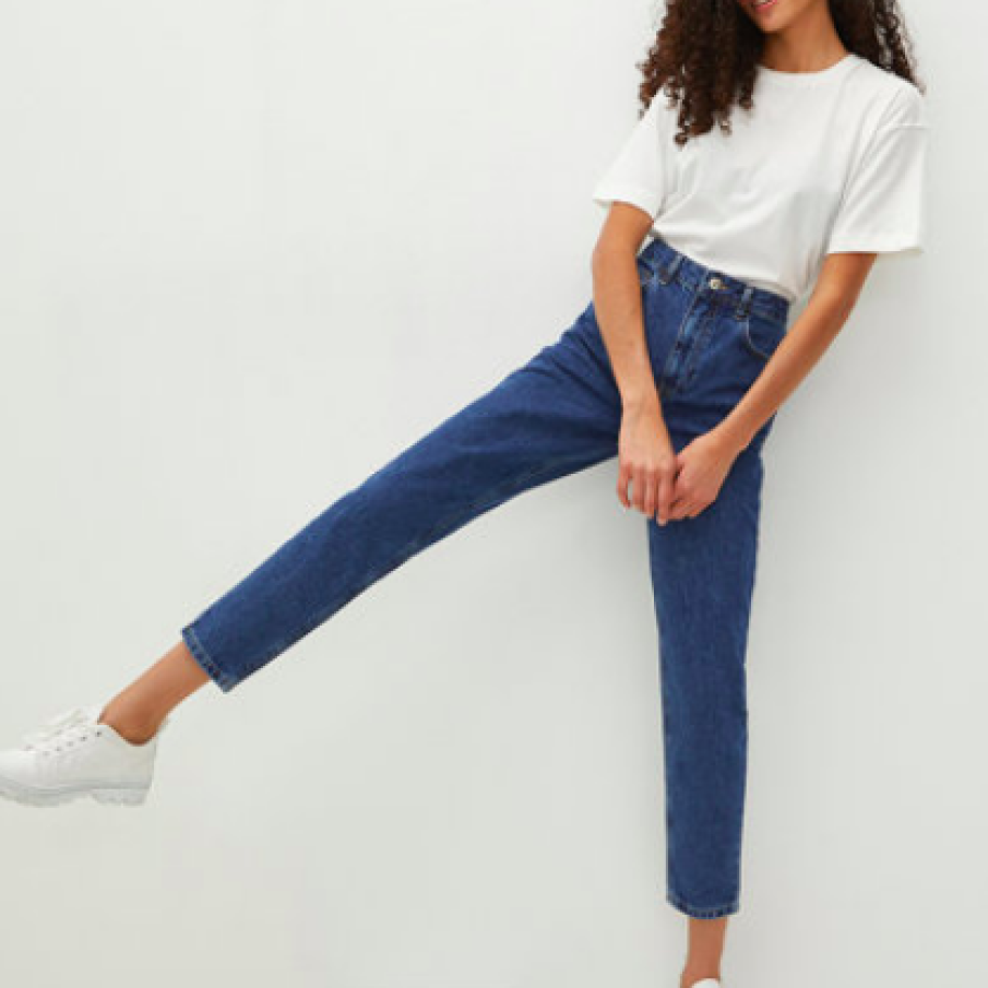 LC WAIKIKI Blugi mom fit cu talie înaltă