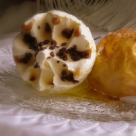 Inghetata de vanilie cu mar copt