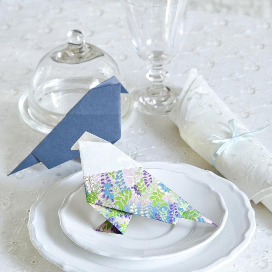 Decoratiuni origami in forma de pasari: Natura vrea sa reinvie si in casele noastre, nu doar pe campii 