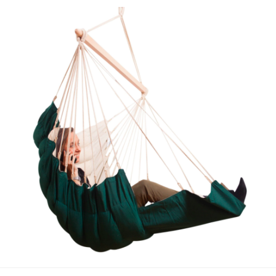 Scaun leagăn MacaMex SoftChair Olefin verde