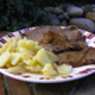 Pulpa de vitel in sos de tarhon