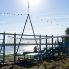 Plaja Cheson din Zimnicea transformată într-un spațiu comunitar de recreere