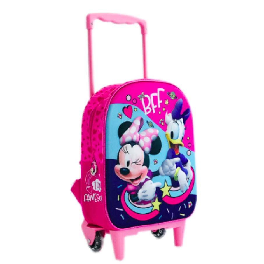 Ghiozdan Troller 3D pentru gradinita cu Minnie Mouse, 38 x 28 x 14 cm