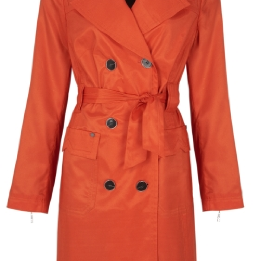 Orange Trench Coat