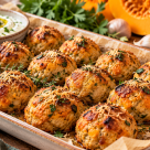 Chifteluțe de curcan cu dovleac și parmezan: cina la cuptor cu ingrediente simple și crustă aurie