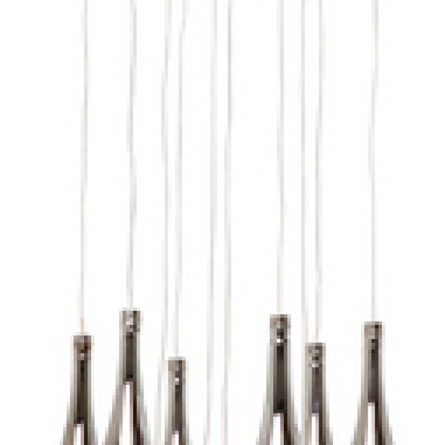 Lampa suspendata Falling Drops Silver 10-lite