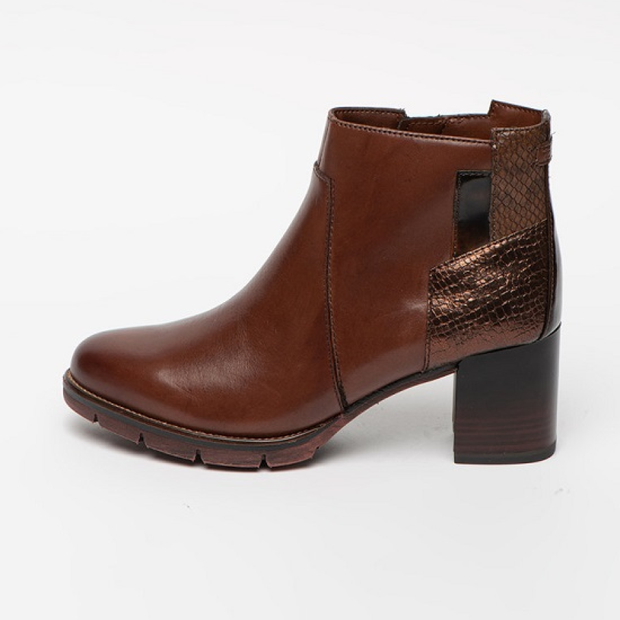 Botine elegante maro peticit 