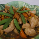 Piept de pui cu sos de caise