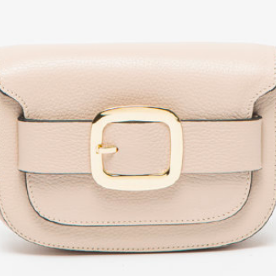 Chiara Canotti Geantă crossbody de piele cu aspect texturat