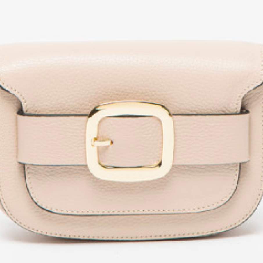 Chiara Canotti Geantă crossbody de piele cu aspect texturat