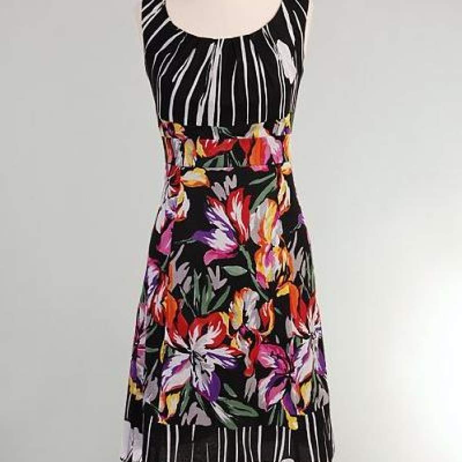 Rochie din bumbac imprimat 