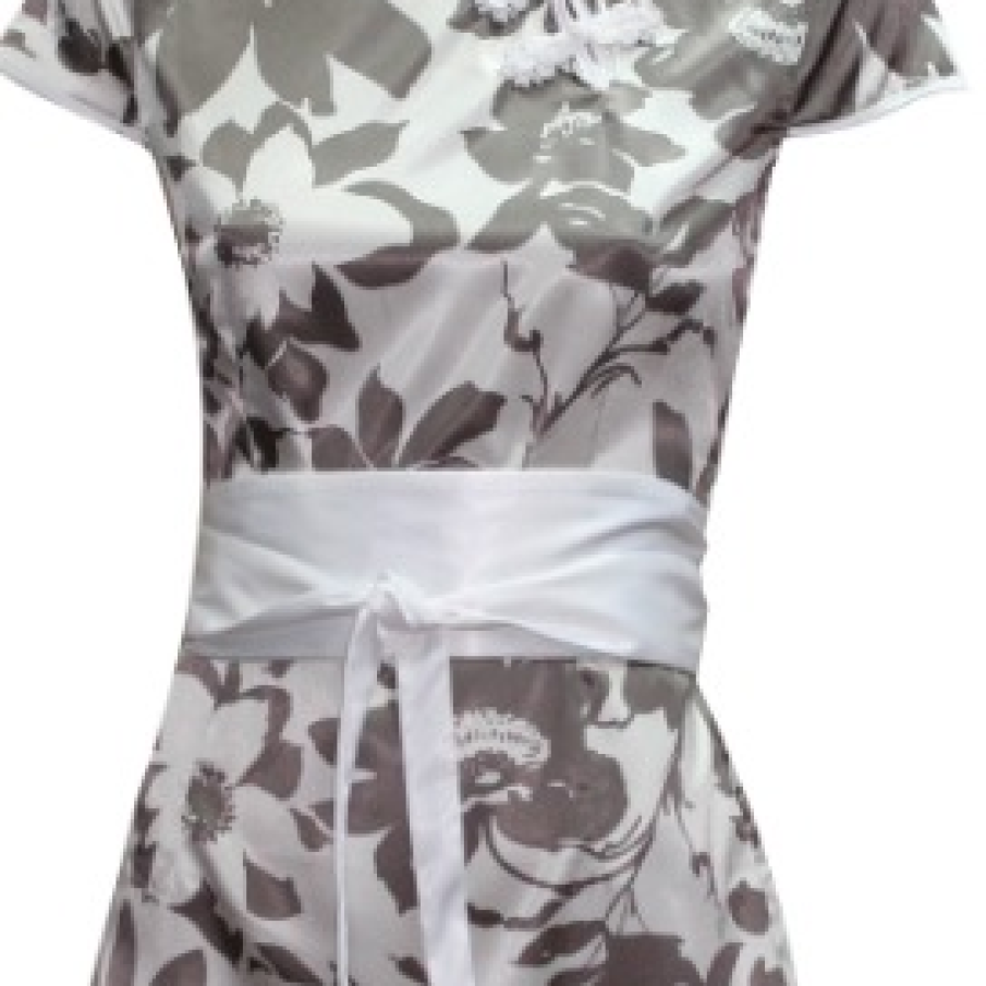 Bluza eleganta cu imprimeu maro