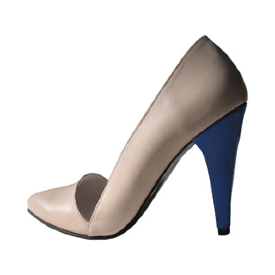 Pantofi crem cu detalii picante